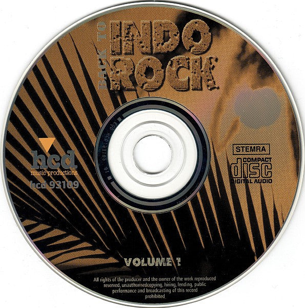 Various : Back To Indo Rock Volume 1 (CD, Comp)