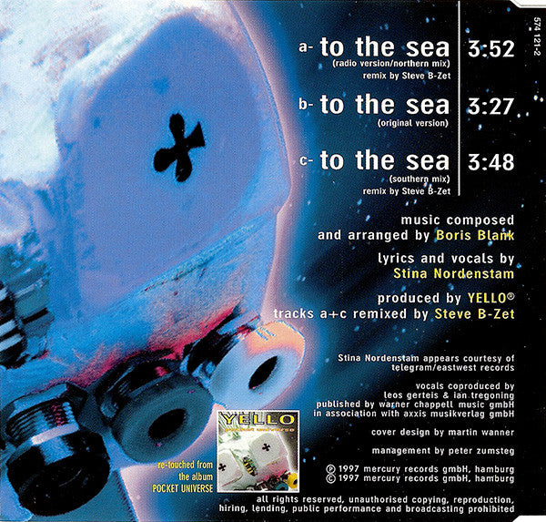 Yello Featuring Stina Nordenstam : To The Sea (CD, Single)