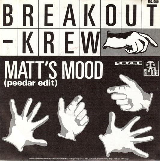 The Breekout Krew : Matt's Mood (Peedar Edit) (7", Single)