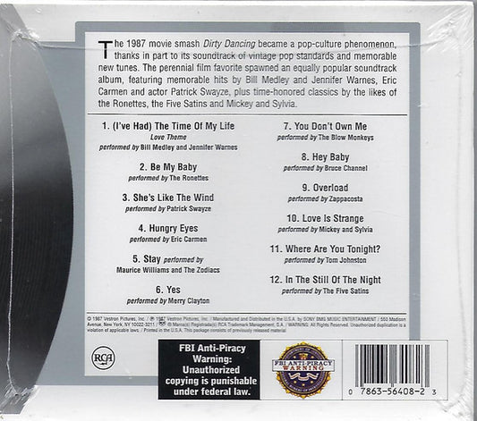 Various : Dirty Dancing (Original Soundtrack From The Vestron Motion Picture) (CD, Album, Comp, RE, Sli)