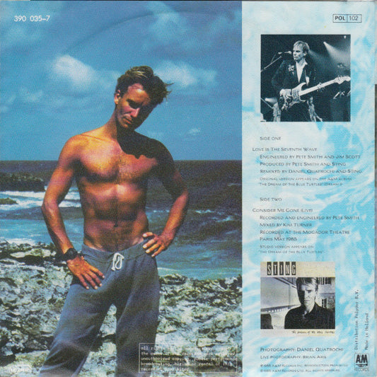 Sting : Love Is The Seventh Wave (New Mix) (7", Single)