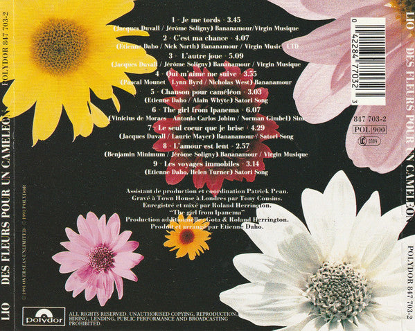 Lio : Des Fleurs Pour Un Caméléon (The Girl From Ipanema) (CD, Album)