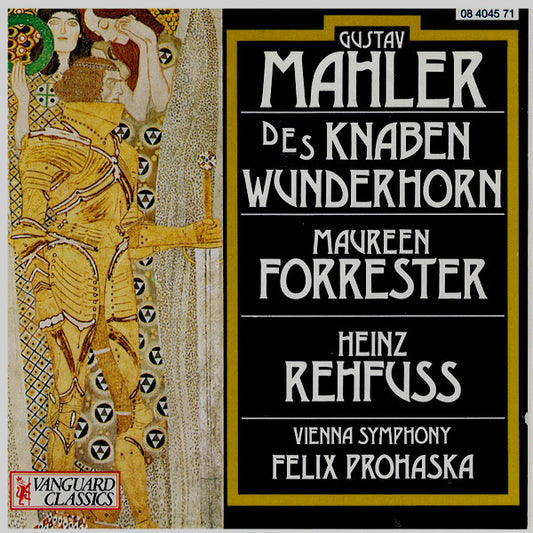 Gustav Mahler, Wiener Festspielorchester Conducted By Felix Prohaska : Songs From Des Knaben Wunderhorn (The Youth's Magic Horn) (CD)
