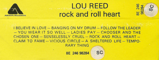 Lou Reed : Rock And Roll Heart (Cass, Album)