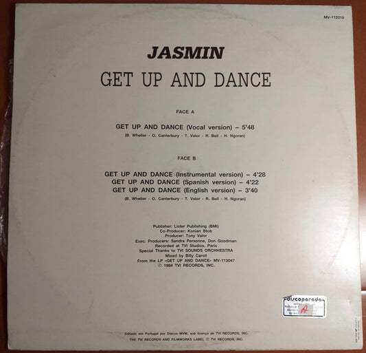 Jasmin (15) : Get Up And Dance (12")