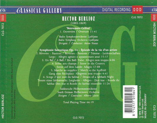 Hector Berlioz : Overture Benvenuto Cellini / Symphonie Fantastique (CD, Comp)