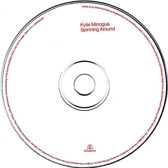 Kylie Minogue : Spinning Around (CD, Single, Promo)