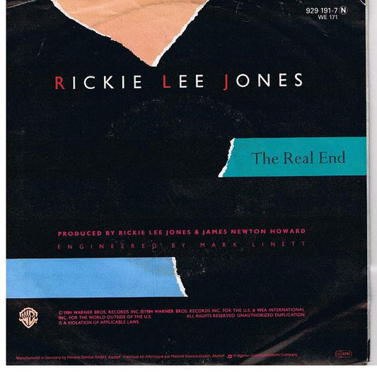 Rickie Lee Jones : The Real End (7", Single)