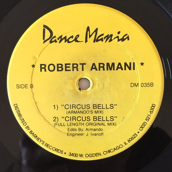 Armando Presents Robert Armani : Armani Trax (12")