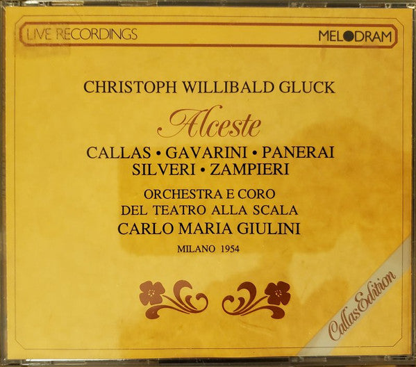 Christoph Willibald Gluck : Orchestra Del Teatro Alla Scala, Carlo Maria Giulini, Maria Callas, Renato Gavarini, Paolo Silveri, Rolando Panerai, Giuseppe Zampieri : Alceste (2xCD, Mono, RE)