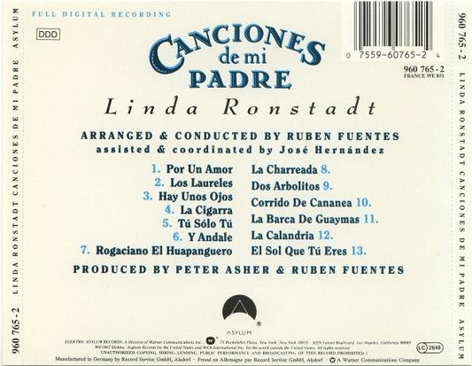 Linda Ronstadt : Canciones De Mi Padre (CD, Album)