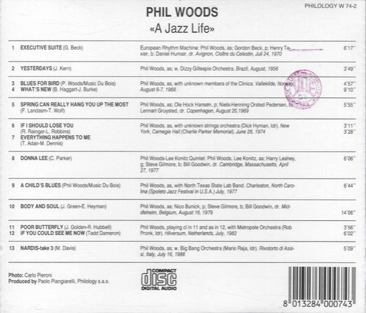 Phil Woods : A Jazz Life (CD, Album)