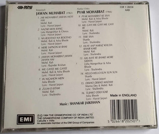 Shankar-Jaikishan : Jawan Muhabat / Pyar Mohabbat (CD)