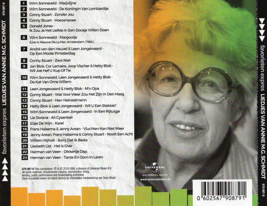 Various : Favorieten Expres: Liedjes Van Annie M.G. Schmidt (CD, Comp)