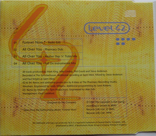 Level 42 : Forever Now (CD, Single)