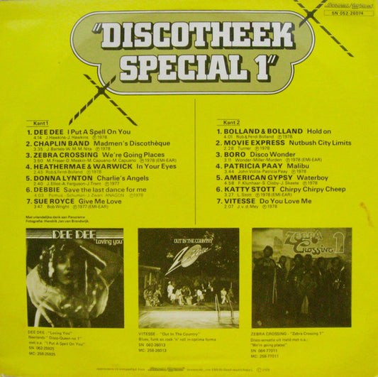 Various : Discotheek Special 1 (LP, Comp)