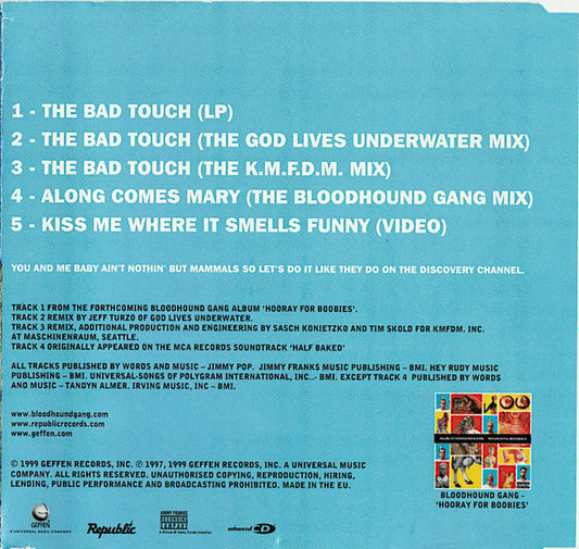 Bloodhound Gang : The Bad Touch (CD, Maxi, Enh)
