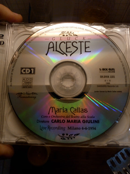 Christoph Willibald Gluck / Maria Callas / Renato Gavarini / Paolo Silveri / Rolando Panerai / Silvio Maionica / Orchestra Del Teatro Alla Scala, Coro Del Teatro Alla Scala / Carlo Maria Giulini : Gluck - Alceste (2xCD, Mono)