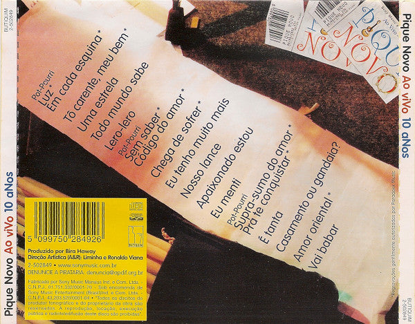 Pique Novo : 10 Anos (Ao Vivo) (CD, Album)