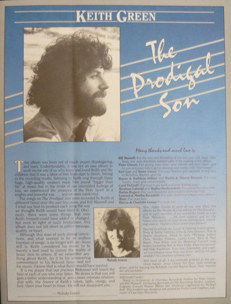 Keith Green (2) : The Prodigal Son (LP, Comp)