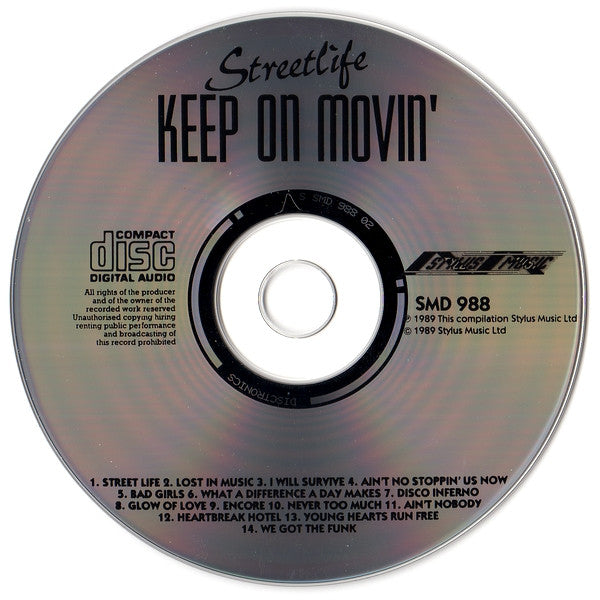 Streetlife (2) : Keep On Movin' (CD, Album)