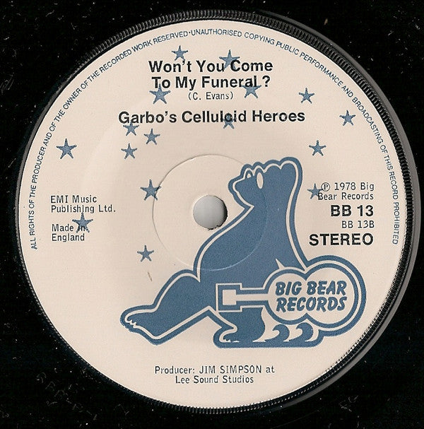 Garbo's Celluloid Heroes : Only Death Is Fatal (7")