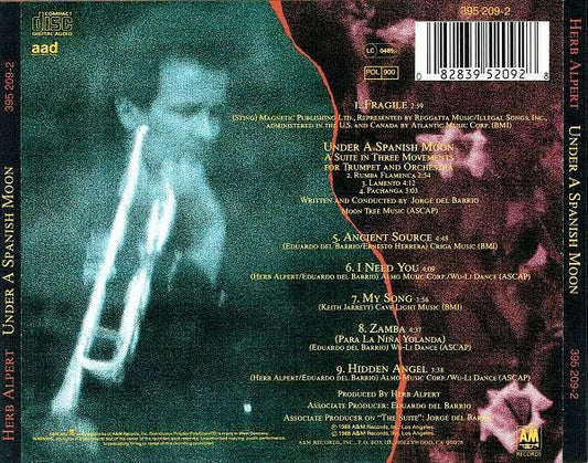 Herb Alpert : Under A Spanish Moon (CD, Album)
