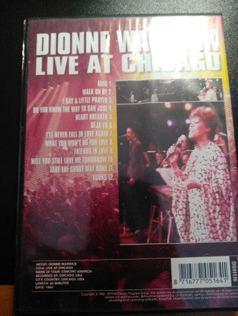 Dionne Warwick : Live At Chicago (DVD-V, PAL)
