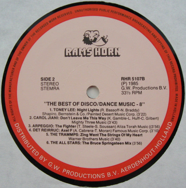 Various : The Best Of Disco / Dance Music 8 (LP, Comp)