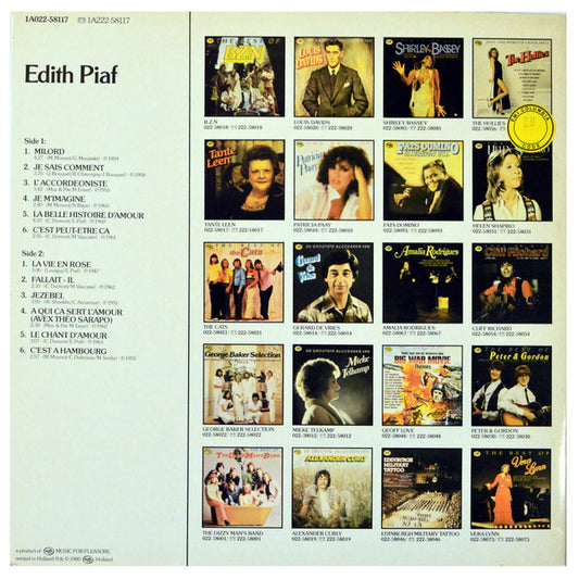 Edith Piaf : Edith Piaf (LP, Comp)