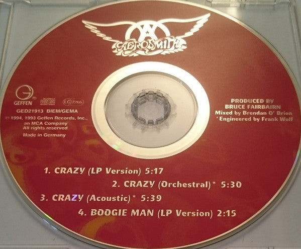 Aerosmith : Crazy (CD, Maxi)