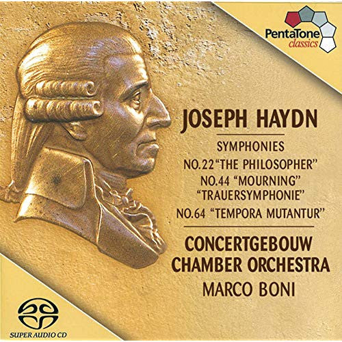 Joseph Haydn, Concertgebouw Chamber Orchestra, Marco Boni : Joseph Haydn Symphonies No. 22, 44 & 64 (CD + SACD, Hybrid, Multichannel)