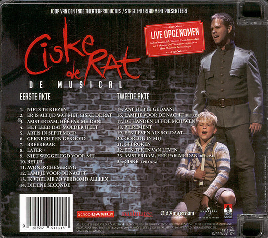 "Ciske De Rat" Cast : Ciske De Rat - De Musical (Origineel Cast Album) (CD, Album)