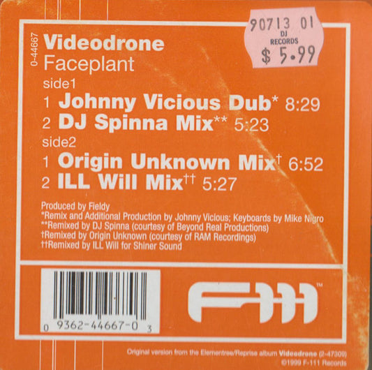 Videodrone : Faceplant (12")