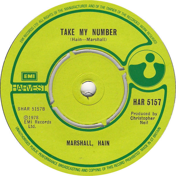 Marshall Hain : Dancing In The City (7", Single, Sma)