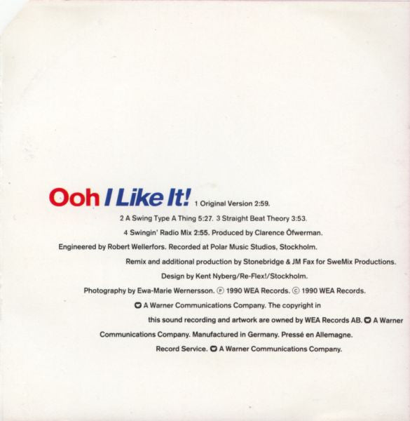 The Creeps : Ooh I Like It! (The SweMixes) (CD, Maxi)