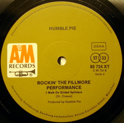 Humble Pie : Performance: Rockin' The Fillmore (2xLP, Album, RE)