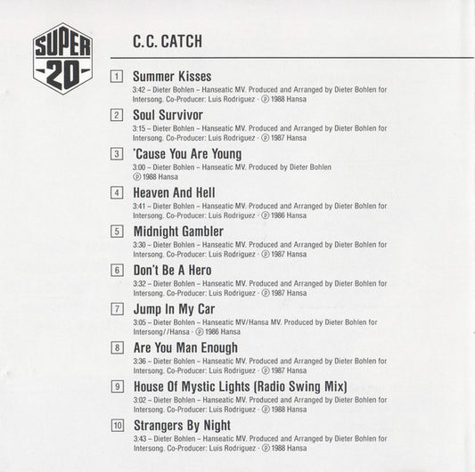 C.C. Catch : Super 20 (CD, Comp)