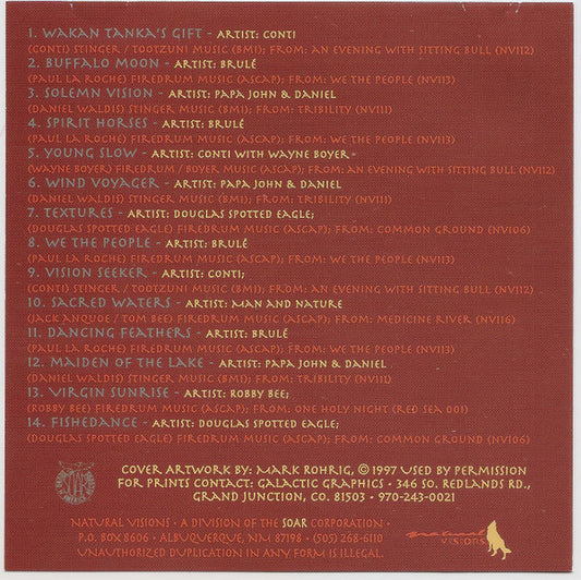 Paul Laroche, Douglas Spotted Eagle, Conti, Robby Bee : Visions & Rhythms Sampler I (CD, Smplr)