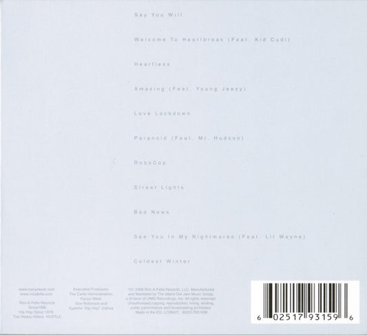 Kanye West : 808s & Heartbreak (CD, Album, Enh, Ltd, Tri)