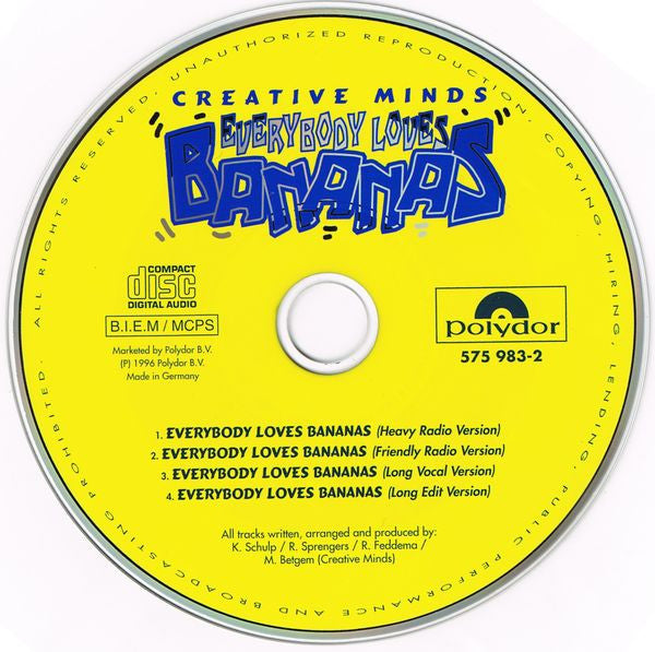 Creative Minds (2) : Everybody Loves Bananas (CD, Maxi)