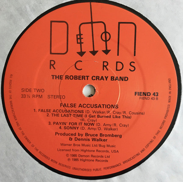 The Robert Cray Band : False Accusations (LP, Album)