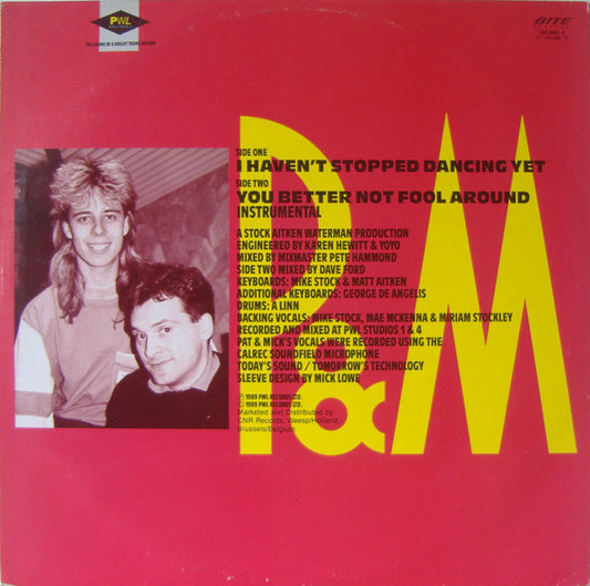 Pat & Mick : I Haven't Stopped Dancing Yet (12")