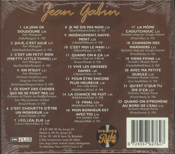 Jean Gabin : Jean Gabin (CD, Comp)