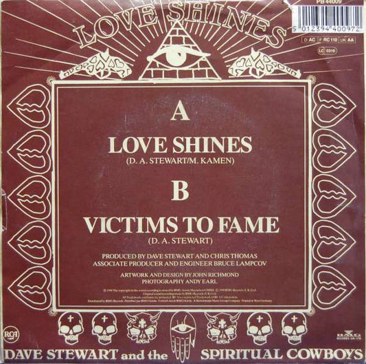 Dave Stewart And The Spiritual Cowboys : Love Shines (7", Single)
