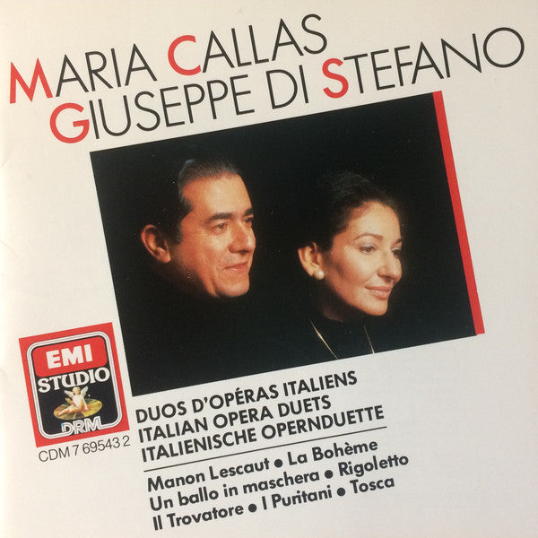 Maria Callas / Giuseppe di Stefano : Duos D'Opéras Italiens = Italian Opera Duets = Italienische Opernduette (CD, Comp, RM)