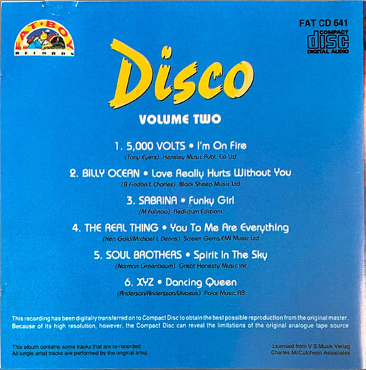 Various : Disco Volume Two (CD, Comp)