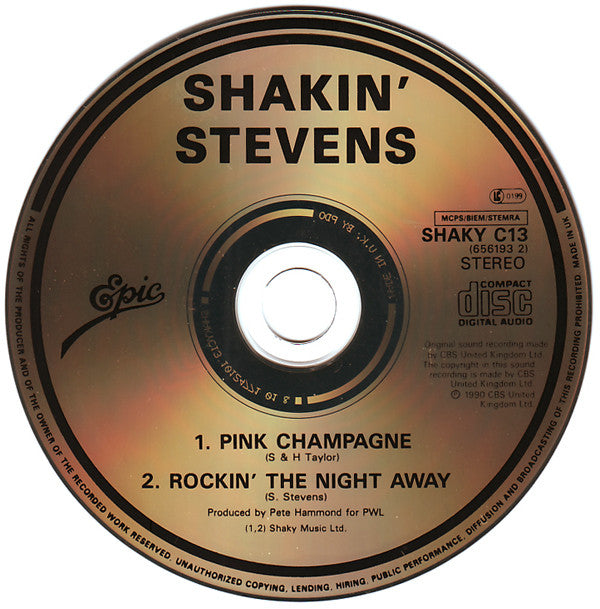 Shakin' Stevens : Pink Champagne (CD, Single)