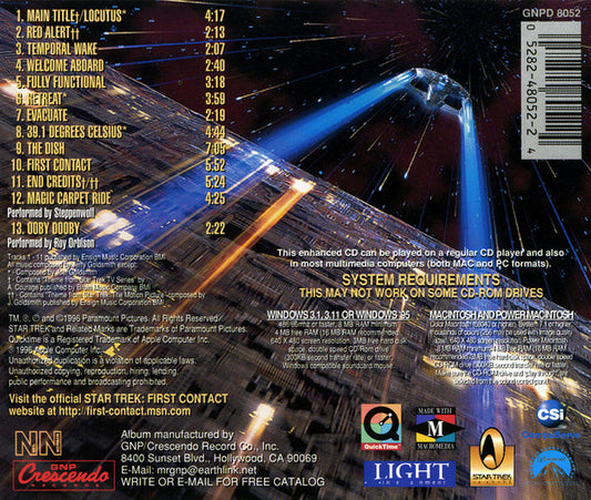 Jerry Goldsmith : Star Trek: First Contact (Original Motion Picture Soundtrack) (CD, Album, Enh)
