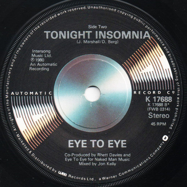 Eye To Eye (2) : Am I Normal? (7", Single)